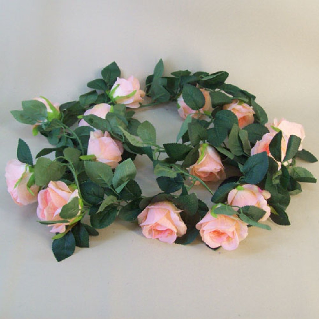 Artificial Rose Garland Peach 180cm Artificial Flowers